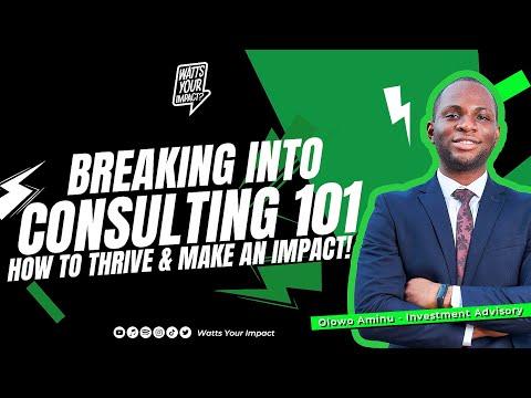 Olowo Aminu on Turning Challenges into Strategic Advantage through Consulting